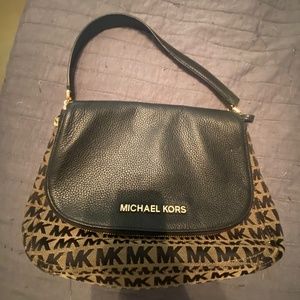 Michael Kors tan/black shoulder bag
